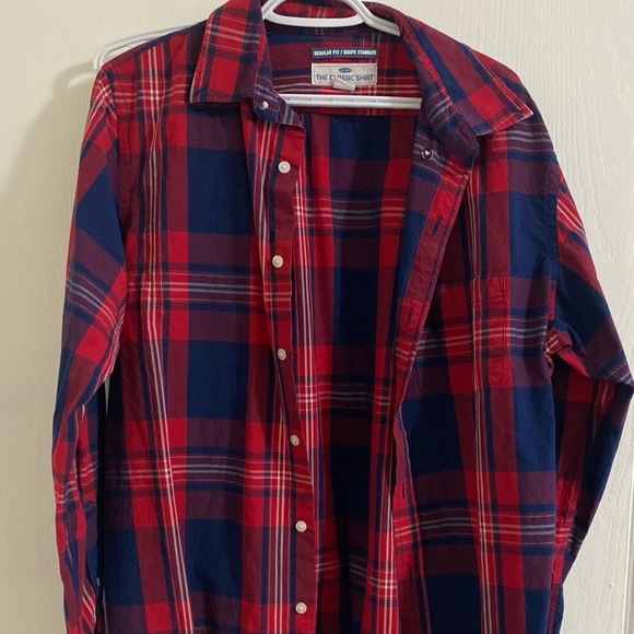 Old Navy Plaid Button Up Shirt - Picture 1 of 1